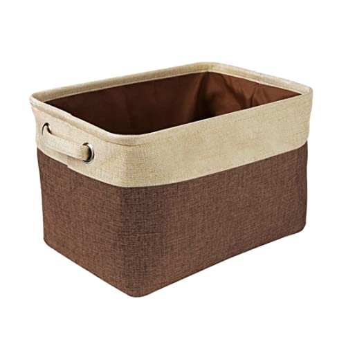 XJKLBYQ Zusammenklappbarer Hundespielzeugspeicherkorb, Rechteck -Aufbewahrungsbox -Brustorganisator, Brown Hundekleidung und Accessoires für Hundespielzeug, Hundekleidung von XJKLBYQ