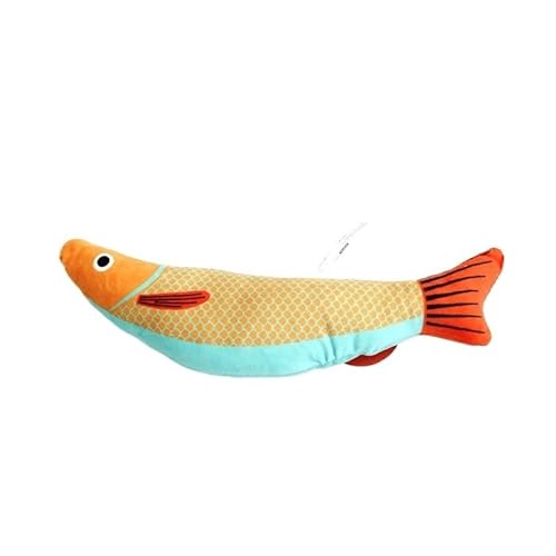 XJPXFQ 22CM Katzenspielzeug Fisch Plüschspielzeug for Katzentraining Unterhaltung mit Katzenminze Sound Spielzeug Fischförmiger Anti-Biss-Haustierbedarf(11) von XJPXFQ