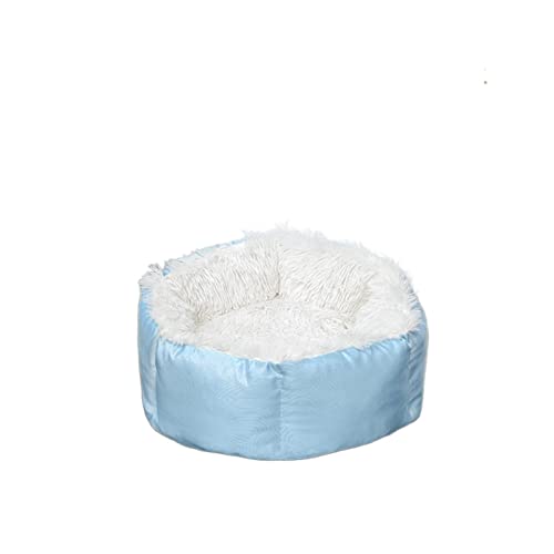 XLDZ Gemütlich warmes Hundebett, für kleine Haustiere, Schlafsack, Hundehütte, Katzenwelpe, Sofakissen (Blau, Motley-L) von XLDZ