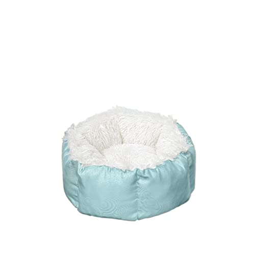 XLDZ Gemütlich warmes Hundebett, für kleine Haustiere, Schlafsack, Hundehütte, Katzenwelpe, Sofakissen (Grün, Motley-L) von XLDZ