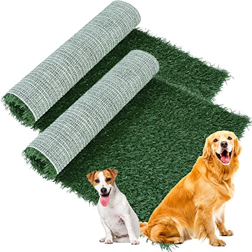 XLX TURF Künstliche Hundegras Pee Pads, 2 Stück, Welpentöpfchentraining, Ersatzmatte für Indoor/Outdoor, Haustier, 45,7 x 71,1 cm von XLX TURF