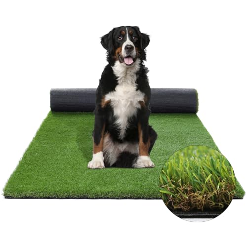 XLX TURF Kunstrasen für Hunde, Urinierunterlage für Welpen, Töpfchentraining, 1,5 m x 2,4 m, Haustierrasen für Spielplatz, drinnen und draußen von XLX TURF