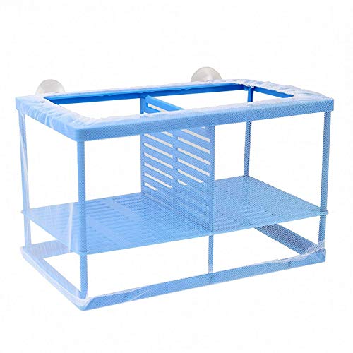 XMHF Fisch Tank Aquarium Net Züchter, Aquarium Zubehör, Weiß Blau von XMHF