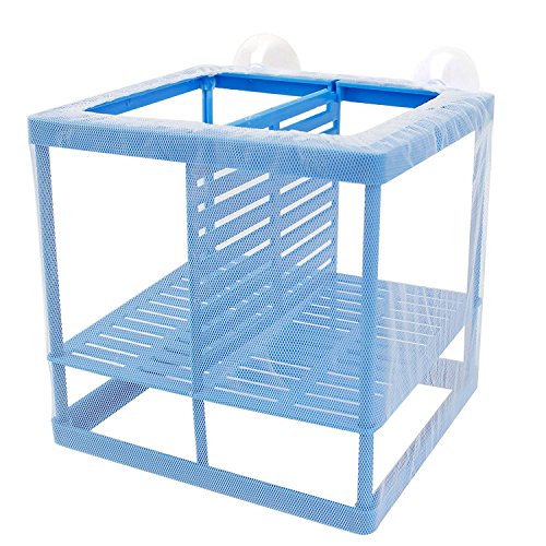 XMHF Fisch Tank Aquarium Net Züchter, Weiß Blau von XMHF