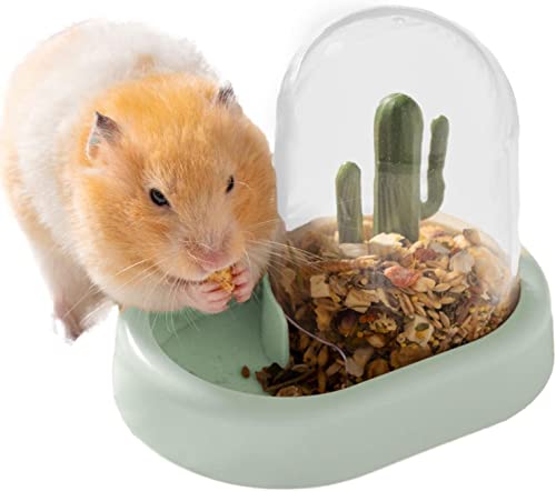 XNSHUN Automatischer Futterspender Hamster, Automatischer Futterautomat Automatic Feeder Hamster Für Hamster, Vögel, Tauben, Papageien, Mini-Igel (Grün) von XNSHUN