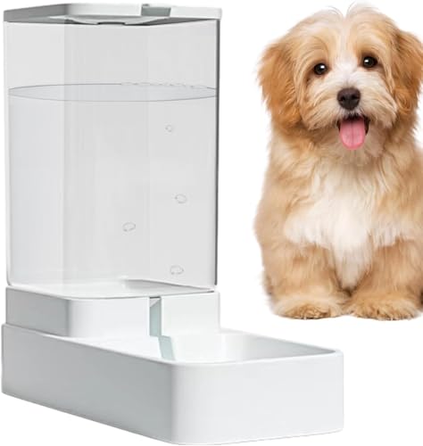 Automatischer Katzenfutterautomat, Schwerkraft Futterspender Katzenfutterspender, Automatisches Futter Und Tränkeset Für Haustiere, Futterspender Wassertrinkschale, 3.8L (Wasserzufuhr) von XNSHUN