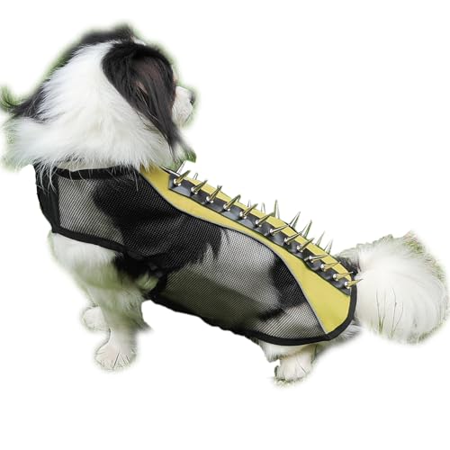 Spike Hundeweste, Netz-Hundegeschirr, Sommer, reflektierend, Hundejacke mit Spikes, wasserdicht, Hundemantel, Spike, kühles Hundegeschirr, Hundeschutz, Spike-Weste für kleine, mittelgroße und große von XSFANCYFUN