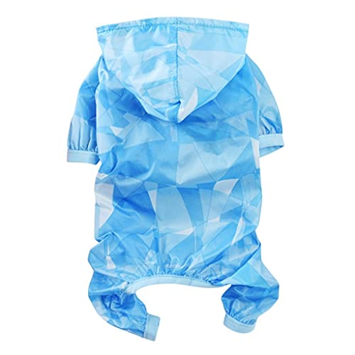 Hunde-Regenmantel für Hunde, wasserdicht, Sonnenschutz, Hundekleidung, Regenmantel, Kleidung, Haustierprodukte, Hunde-Regenmäntel (Farbe: Blau, Größe: XS (UK) von XSWLYY