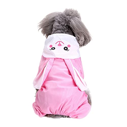 Hundemantel, Regenmantel, wasserdicht, für kleine Hunde, Größe XL, Rosa von XSWLYY