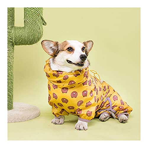 XSWLYY Hundemantel, reflektierender Streifen, Haustierbekleidung, Regenmantel, verstellbar, wasserdicht, 5 - 6 l, für große Hunde, Regenmäntel (Farbe: D, Größe: 6XL) von XSWLYY