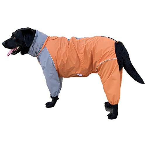 XSWLYY Hundemantel, vierbeinig, All-Inclusive, wasserdicht, atmungsaktiv, für mittelgroße und große Hunde (Farbe: C, Größe: 2XL) von XSWLYY