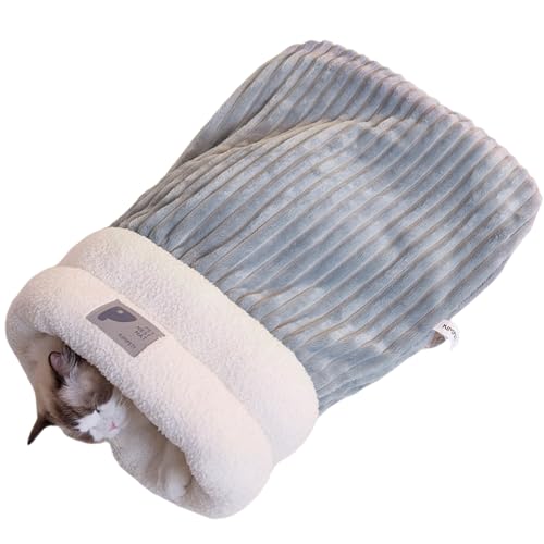 Katze Schlafsack, warmes Katzenbett mit Abdeckung, weicher gemütlicher Hundeschlafsack, Haustierhöhlenbett für und Winter, 17, 7 x 21, 3 Zoll, Höhle Katze Schlafsack, warmes Katzenbett mit Abdeckung, weicher gemütlicher Hundeschlafsack, Haustierhöhlenbett für und Winter, 17, 7 x 21, 3 Zoll, Höhle von XUEYEGONGJI