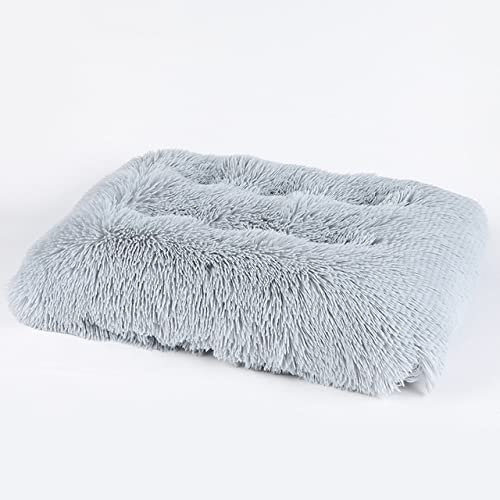 Hundebett Couch Bett Super Weiche Hundematte Kissen Katze Warmes Haus Mittleres Kleines Schlafsofa Baumwolle Kissen Heimtierbedarf 2021-Hellgrau,53x30x10cm,China von XUFXEUT