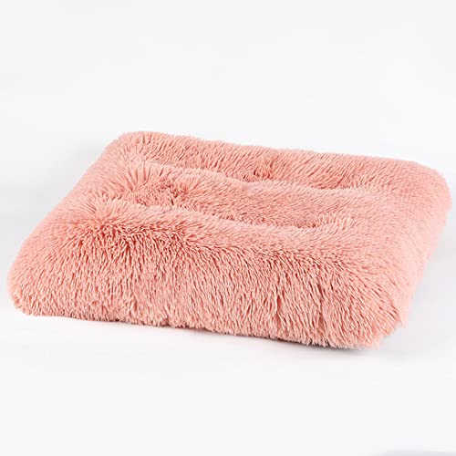 Hundebett Couch Bett Super Weiche Hundematte Kissen Katze Warmes Haus Mittleres Kleines Schlafsofa Baumwolle Kissen Heimtierbedarf 2021-Rosa,65x48x10cm,China von XUFXEUT