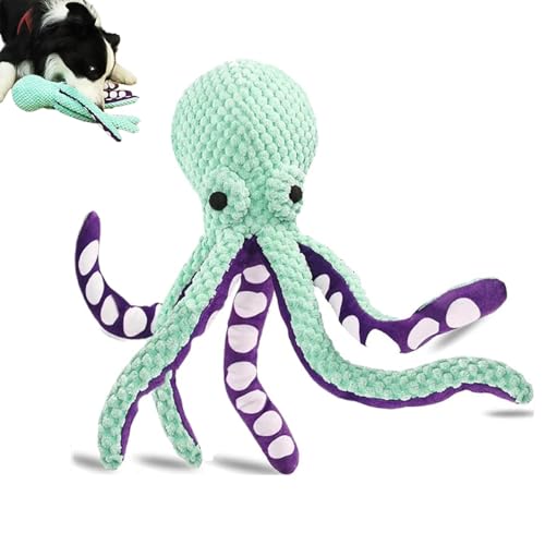 XUJIAY Pawforloves Premium Pet Plush Toy, Premium Pet Plush Octopus, Plush Dog Toys with Soft Fabric, Paw for Loves Pet Plush Toy, Plush Squeaky Dog Toys, Chewer Dog Toys (Green) von XUJIAY