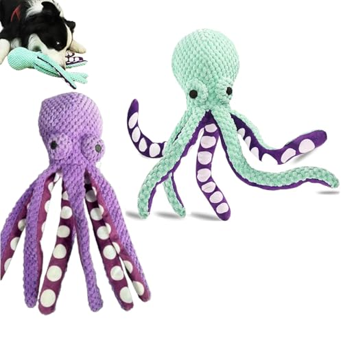 XUJIAY Pawforloves Premium Pet Plush Toy, Premium Pet Plush Octopus, Plush Dog Toys with Soft Fabric, Paw for Loves Pet Plush Toy, Plush Squeaky Dog Toys, Chewer Dog Toys (Mix-2) von XUJIAY