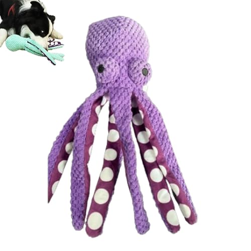 XUJIAY Pawforloves Premium Pet Plush Toy, Premium Pet Plush Octopus, Plush Dog Toys with Soft Fabric, Paw for Loves Pet Plush Toy, Plush Squeaky Dog Toys, Chewer Dog Toys (Purple) von XUJIAY