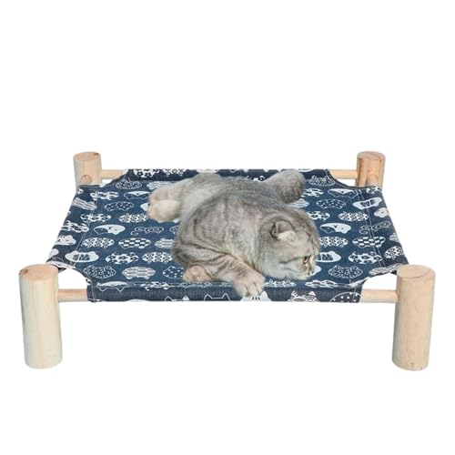 XUQEAYWD Erhöhte Haustierbett, 53x48cm Tragbares Katzenbett Und Hundebett Erhöht Sommer Waschbares Atmungsaktives Rutschfestes Holzbetts Für Katzen XUQEAYWD Erhöhte Haustierbett, 53x48cm Tragbares Katzenbett Und Hundebett Erhöht Sommer Waschbares Atmungsaktives Rutschfestes Holzbetts Für Katzen von XUQEAYWD