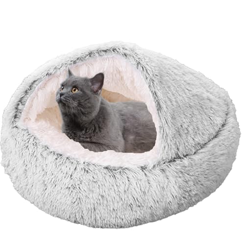 XXIUDEE Katzenbett, Haustierbett für den Innenbereich, Katzen, Haustiere, Katzenhöhle, waschbar, Anti-Angst, Haustier-Sofa, Kissen, Kätzchenbett, Welpenbetten, Katzenschlafsack mit rutschfester von XXIUDEE