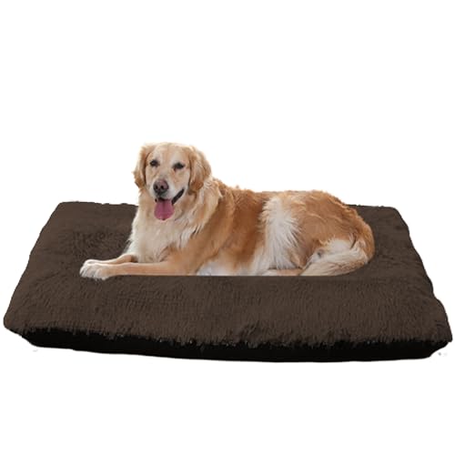 XXIUDEE Maschinenwaschbar Hundematte, Anti Angst Hundebetten Katzenbett Haustier Sofa, Hundesofa Hundekorb Katzenkörbchen, Hundekäfigbett, Haustierbett, für Mittelgroße & Große Hunde(120x90x10cm) von XXIUDEE