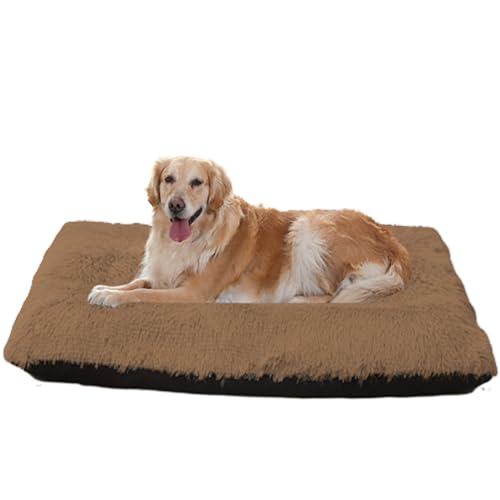 XXIUDEE Maschinenwaschbar Hundematte, Anti Angst Hundebetten Katzenbett Haustier Sofa, Hundesofa Hundekorb Katzenkörbchen, Hundekäfigbett, Haustierbett, für Mittelgroße & Große Hunde(140x110x12cm) von XXIUDEE