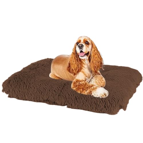 XXIUDEE Rutschfestes Hundematte, Haustier Sofa Hundebett, Hundekorb Katzenbett Hundesofa, Haustierbett Hundekissen, Zwinger-Auflage Hundekäfigbett, für Große, Mittelgroße & Kleine Hunde(65x48x8cm) von XXIUDEE