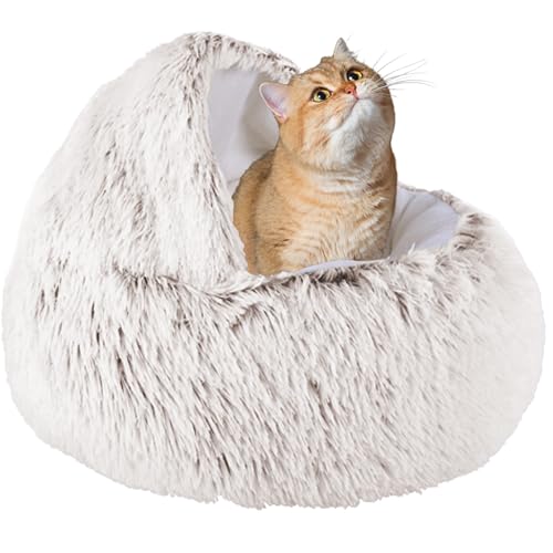 XXIUDEE Waschbares Katzenbett, Katzenhöhle, Bett, Katzensofa, Katzenschlafsack, Haustier-Kuschelbett, Katzenkissen, Katzennistbett, Kätzchenbett mit rutschfester Unterseite, für kleine und mittelgroße von XXIUDEE