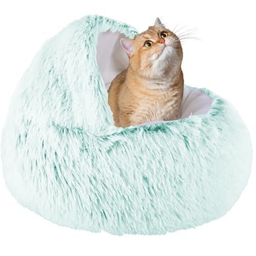 XXIUDEE Waschbares Katzenbett, Katzenhöhle, Bett, Katzensofa, Katzenschlafsack, Haustier-Kuschelbett, Katzenkissen, Katzennistbett, Kätzchenbett mit rutschfester Unterseite, für kleine und mittelgroße von XXIUDEE