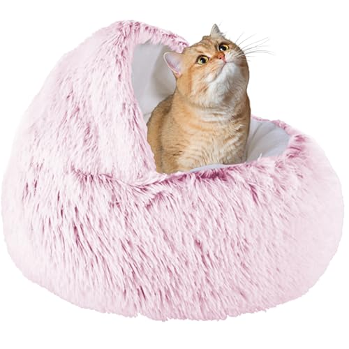 XXIUDEE Waschbares Katzenbett, Katzenhöhle, Bett, Katzensofa, Katzenschlafsack, Haustier-Kuschelbett, Katzenkissen, Katzennistbett, Kätzchenbett mit rutschfester Unterseite, für kleine und mittelgroße von XXIUDEE