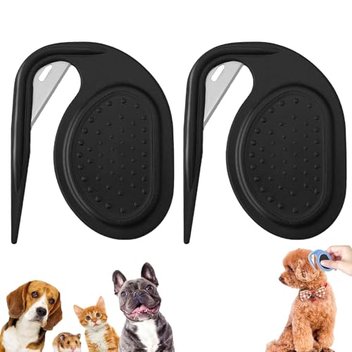 XYHAOAI Knotenkamm Beauty-Tools Welpen-Kätzchen-Bürste Katzenpflegekamm tierhaar Bürste Tierhaarbürste Werkzeug Haaren von Hunden Heimtierbedarf tragbarer Entfilzungskamm Werkzeug Haushalt, 2PC,A von XYHAOAI