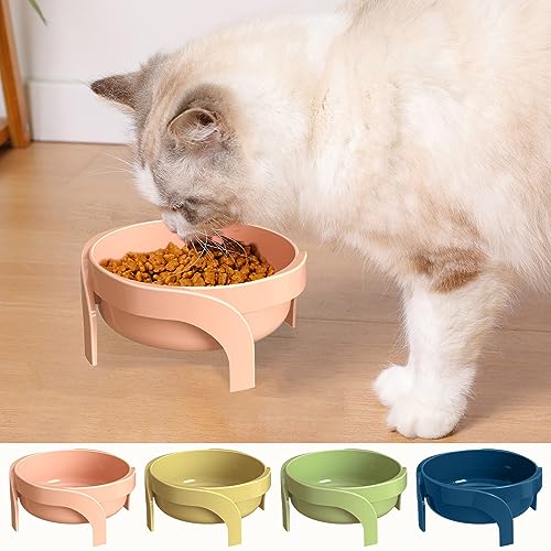 XZincer Anti Black Chin Cute Pet Bowl Hundenapf Hundebecken Wirbelsäule Hohe Füße Schüssel Katzenfutterbecken Katzentrinkwassernapf Zubehör Für Hundesalon (A, One Size) von XZincer