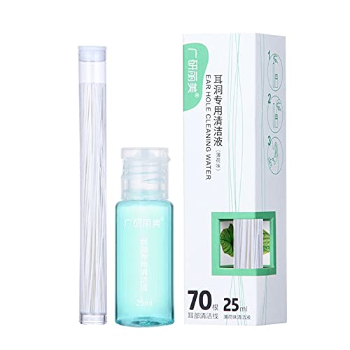 XZincer Linie Ohrgeruch Reinigung Entfernung Ohrlinie 15ml Reinigung Lochwachs und Lochflüssigkeit Entfernung Reinigung Ohr Zahnpflege Ohrenschmalz Spirale Entferner (White, One Size) von XZincer