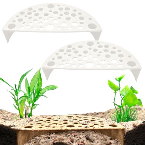 Xafrstyu 2 Stück Garnelenbauten für Aquarium - Sicherer Rückzugsort für Garnelen, Verschiedene Farboptionen, Leicht zu Reinigen, Ideal für Aquarien (White) von Xafrstyu