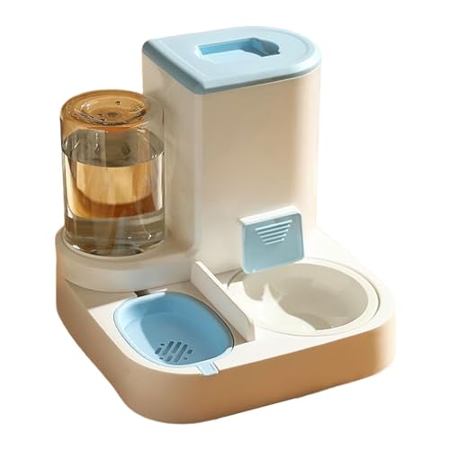 2 in 1 Haustier Automatisches Futter und Wasser | Haustier Wassernapf Katzenfutterspender | Automatisches Katzenwasser und Futternapf Set | Wasser und Futternapf Set Automatischer Futterspender für von Xasbseulk