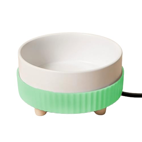 Beheizter Hund Wassernapf, PP Thermo Beheizter Hundenapf, Tragbar Sicher USB Wiederaufladbare Haustier Trinknapf Thermo Pet Feeder Bowl Outdoor Thermo Wassernapf für Katzen und Hunde von Xasbseulk