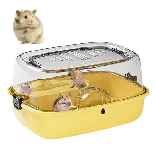 Hamster Habitat Cage, Hamsterhaus, großer transparenter Hamsterkäfig, lustiges Zuhause für Mäuse und Hamster, 43 x 30 x 25 cm, tolle Arcade-Hamsterhaus, Hamster-Badewannenbox von Xasbseulk