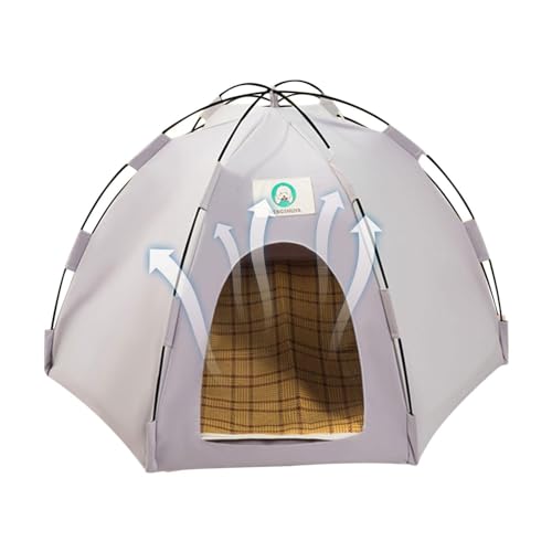 Hunde Camping Zelt, Katzenbett für Indoor Katzen, Faltbares Hund Katzenzelt Bett, Atmungsaktives Haustierzelt Nest, Outdoor Hundezelt für Indoor und Outdoor Spielen, Sommer Katzenhaus von Xasbseulk