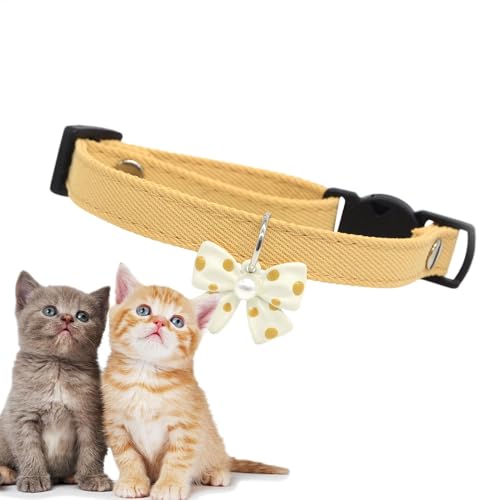 Hundehalsband, Fliege, verstellbare Fliege, Halsband für kleine Hunde, 8 g, modisches Halsband für kleine Hunde, Hundeschleife, bequemes Baumwollhalsband für Hunde, niedlicher Look von Xasbseulk