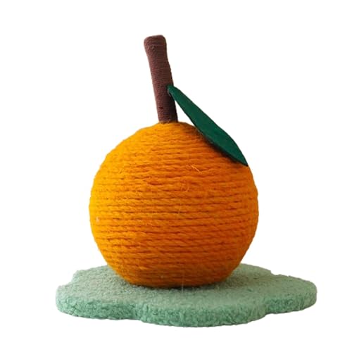 Katzenkratzspielzeug - Sicherer Sisal Orange Form Katzenkratzball | Multifunktionaler Katzenkratzer, einzigartiges stabiles Design, entspannendes Zubehör für Tiergeschäft, Zuhause, Cattery, von Xasbseulk