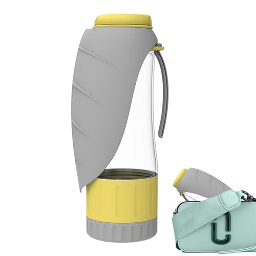 Tragbare Hunde-Wasserflasche, 300 ml, faltbar, für Spaziergänge, Reisen, für Spaziergänge, Wandern, Camping, Picknick, Strand von Xasbseulk