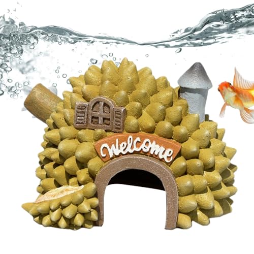 Xasbseulk Fischhöhle aus Kunstharz, hohles Fischhaus, Fisch für Aquarium, Zuchthöhle, Aquarium-Ornamente, Unterwasserlandschaftsdekorationen von Xasbseulk