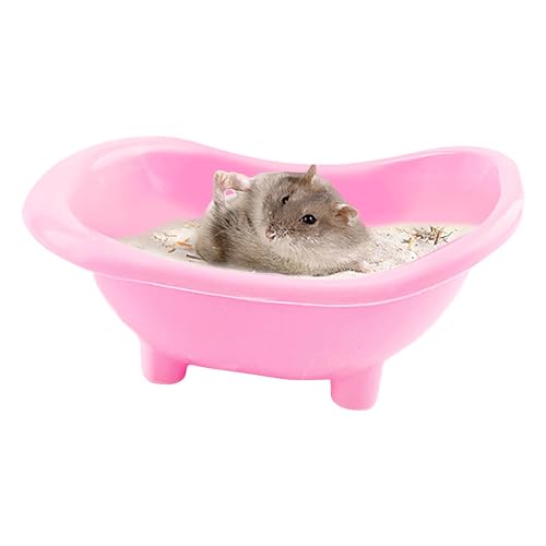 Xasbseulk Hamster Sandbadbehälter | Hamster Badezimmer Box - Kleintier Eisbadewanne, Sand Badebehälter Wanne, Hamsterhaus Schlafnest für Chinchilla, Meerschweinchen von Xasbseulk