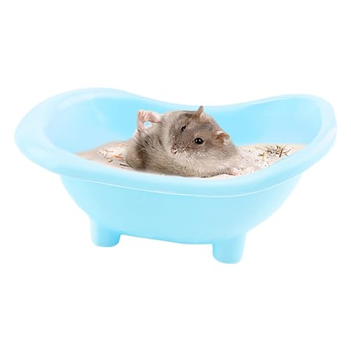 Xasbseulk Hamster Sandbadbehälter | Hamster Badezimmer Box - Kleintier Eisbadewanne, Sand Badebehälter Wanne, Hamsterhaus Schlafnest für Chinchilla, Meerschweinchen von Xasbseulk