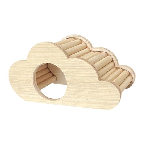 Xasbseulk Hamsterkäfighaus Holz Hamsterhaus Holzhaus Hütte für Hamster Zwerghamster Holzkäfig Lebensraum Kleintierunterstand Spielplatz für Hamster Haustiere von Xasbseulk