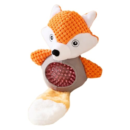 Xasbseulk Hunde-Kauspielzeug für Stofftiere, quietschendes Plüsch-Hundespielzeug, kreatives Kauspielzeug für gefüllte und knisternde Hunde, interaktives kuscheliges Plüsch-Hundespielzeug für kleine, von Xasbseulk