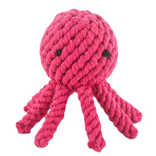 Xasbseulk Octopus Kauspielzeug für Hunde, buntes Seil, Hundespielzeug, Tauziehen, interaktives Hunde-Kauspielzeug, Baumwollseil, Beißspielzeug für Welpen, Oktopus-Hundespielzeug von Xasbseulk