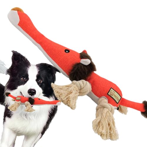 Xasbseulk Welpenkauspielzeug – mittelgroße Hunde Plüschtier – Baumwollseil Knoten Hund Schleifspielzeug für mittelgroße Hunde bissfest quietschendes Hundespielzeug Interaktives Spielzeug von Xasbseulk
