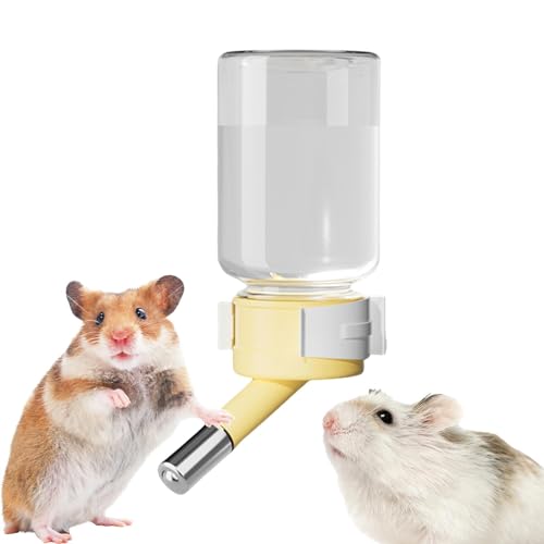 Zwerghamster-Wasserflasche | Tropffrei Wasserflasche für Käfig | 80 ml Zwerghamster Wasserflasche für Meerschweinchen, Chinchillas, von Xasbseulk