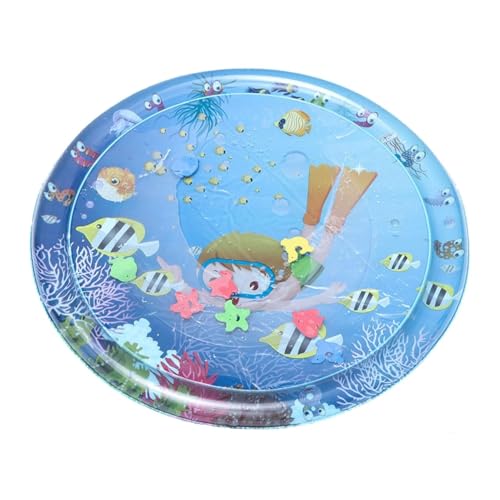 Xbemkste Sensor Water Playmat für Pet Sommer Sensorische Wassermatte Für Katzen Interaktives Katzenspielzeug Wasser-Sensor-Pad für Spaß Wasser Spielmatte für Gelangweilte Katzen Hunde (C 80cm) von Xbemkste