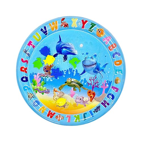 Xbemkste Sensor Water Playmat für Pet Sommer Sensorische Wassermatte Für Katzen Interaktives Katzenspielzeug Wasser-Sensor-Pad für Spaß Wasser Spielmatte für Gelangweilte Katzen Hunde (E 65cm) von Xbemkste